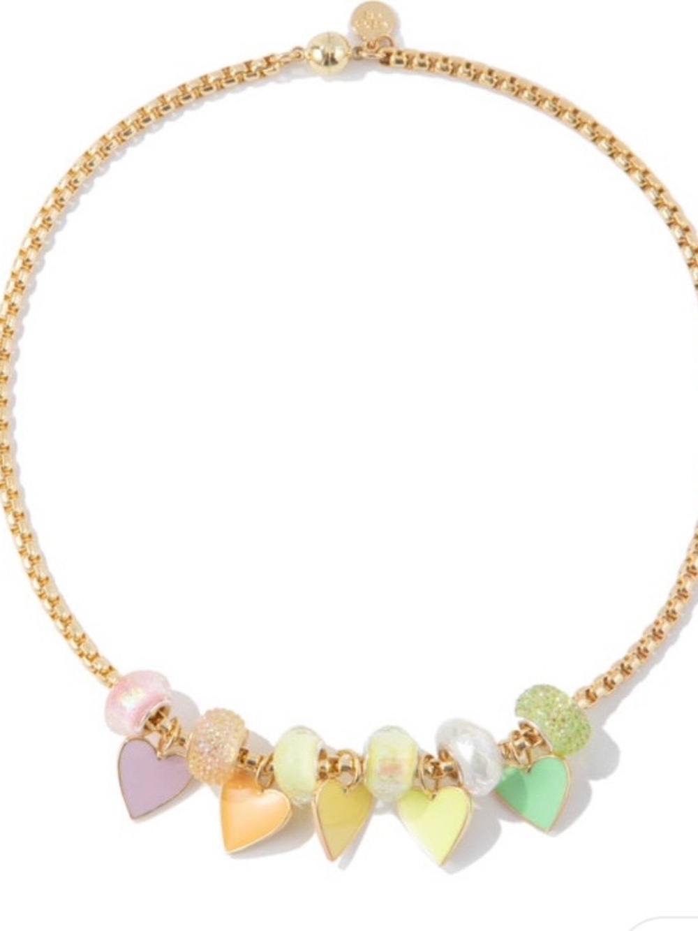 By Alexa Rae Pastel heart necklace new